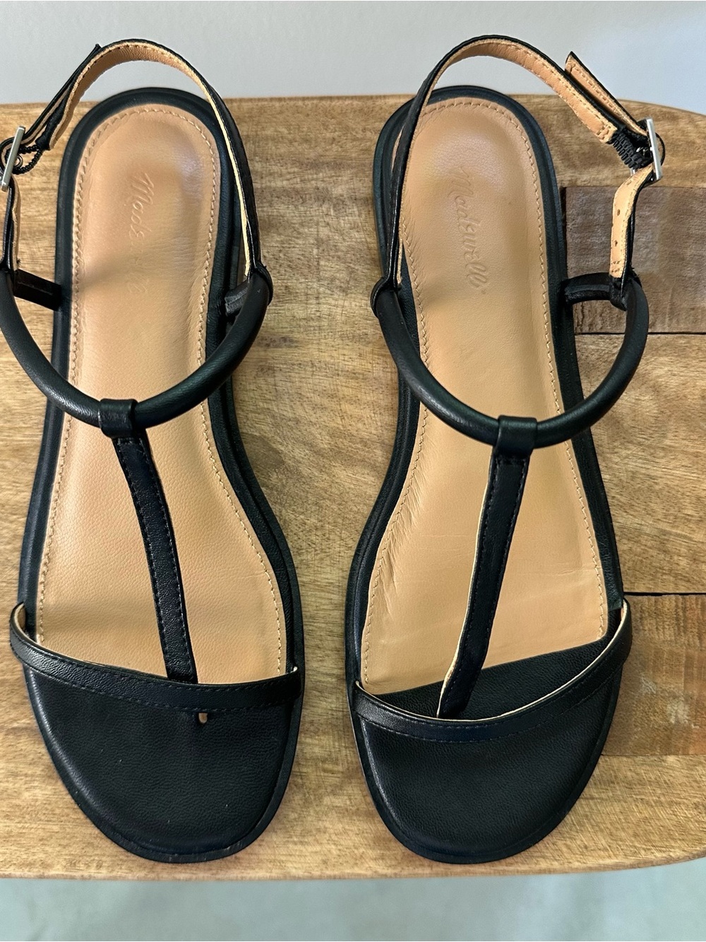 Madewell Black Minimal Strappy Sandal - Picture 3 of 6